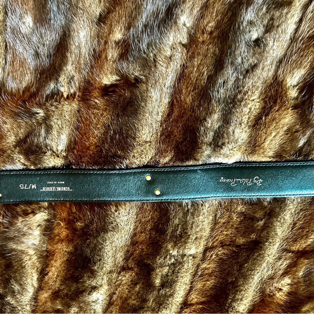 Paloma Picasso Black Leather Vintage Belt - Picture 5 of 10